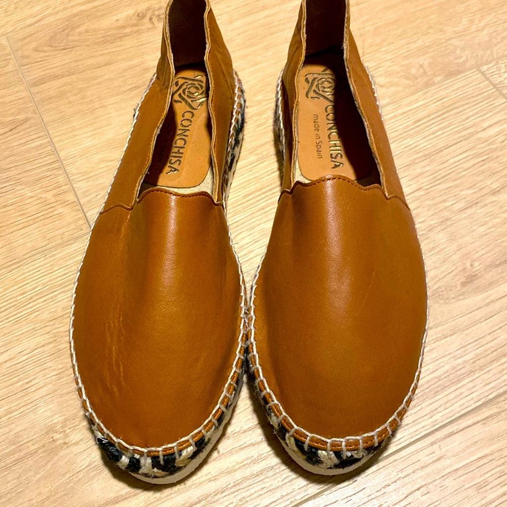 Leather espadrilles